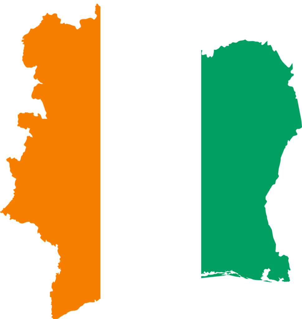 côte d'ivoire, flag, map-1758956.jpg